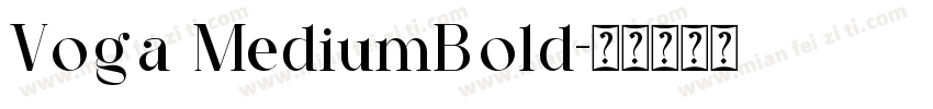 Voga MediumBold字体转换